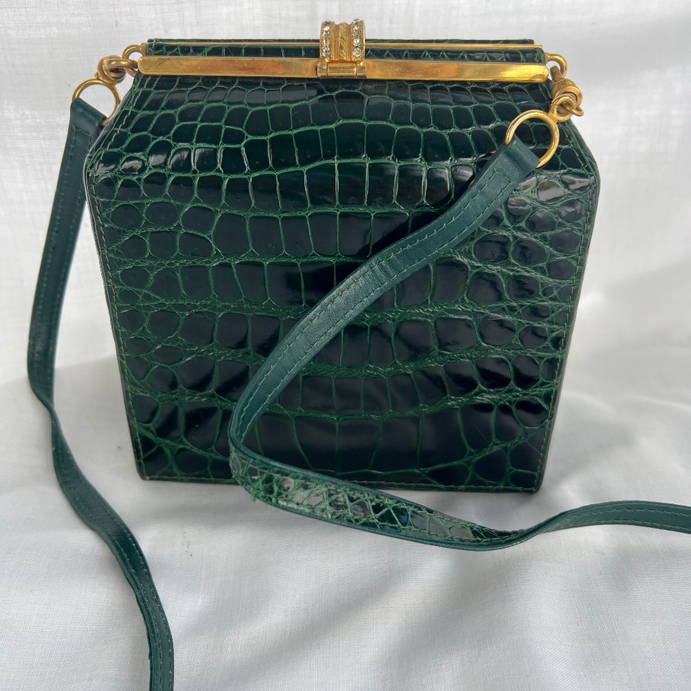 Vintage Sant'Agostino Green Purse